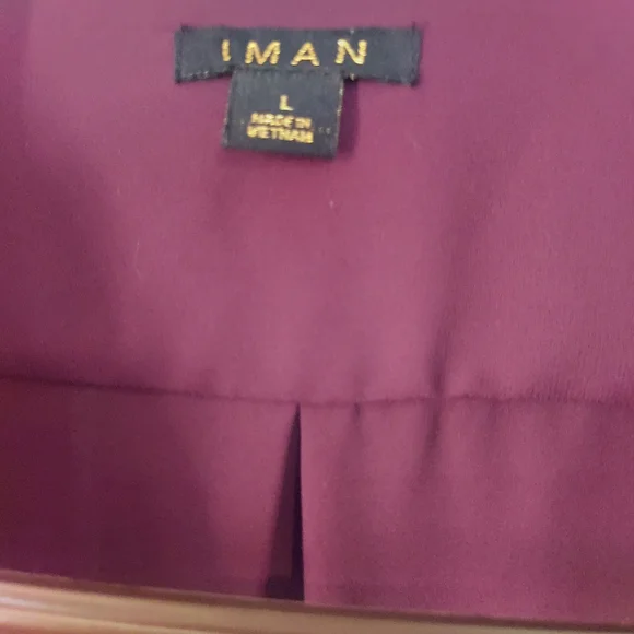 IMAN Mauve Women's Blouse Size L - Picture 3 of 4